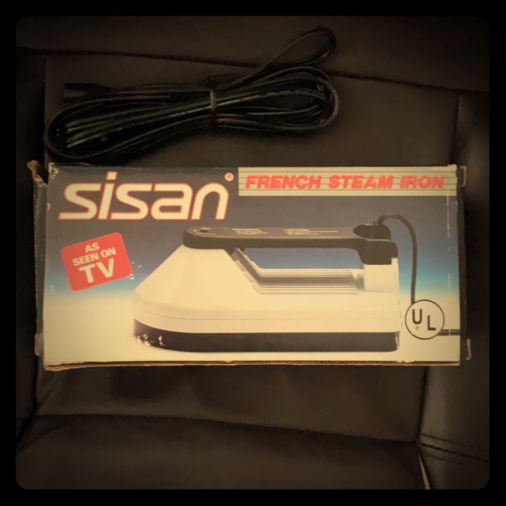 Vintage French steam iron clothes steamer smoother